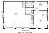 Traditional House Plan - Legard Farms 56974 - 1st Floor Plan