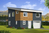 Contemporary House Plan - Penton Place 56977 - Front Exterior