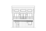 Contemporary House Plan - Penton Place 56977 - Rear Exterior