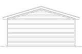 Traditional House Plan - 57007 - Left Exterior