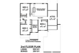Secondary Image - Craftsman House Plan - Riverbend 57067 - 2nd Floor Plan