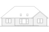 Ranch House Plan - Barrington 57077 - Rear Exterior