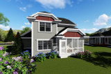 Craftsman House Plan - 57111 - Rear Exterior