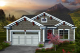 Ranch House Plan - 57166 - Front Exterior
