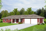 Southern House Plan - 57198 - Front Exterior