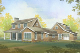 Craftsman House Plan - Mulberry 57201 - Rear Exterior