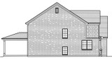 Traditional House Plan - The Westgate 57262 - Left Exterior