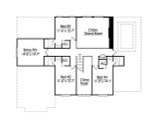 Secondary Image - Colonial House Plan - 57263 - 2nd Floor Plan