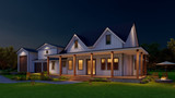 Farmhouse House Plan - Modern Farm 57330 - Right Exterior