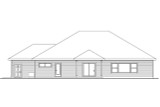 Secondary Image - Ranch House Plan - Fieldstone 57911 - Rear Exterior