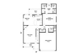 European House Plan - 58016 - 1st Floor Plan