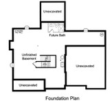 Craftsman House Plan - The Scarborough 58099 - Basement Floor Plan