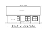 Secondary Image - Farmhouse House Plan - Krebs Farm 58232 - Rear Exterior