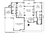 Tudor House Plan - 58346 - 1st Floor Plan