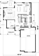 Country House Plan - Turningdale 58508 - 1st Floor Plan