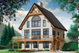 Cottage House Plan - Skylark 2 58613 - Front Exterior