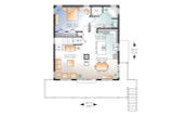 Cottage House Plan - Skylark 2 58613 - 1st Floor Plan