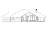 Secondary Image - Ranch House Plan - Meadow Lake 58672 - Rear Exterior