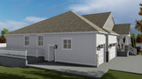 Craftsman House Plan - Aurora 58676 - Left Exterior