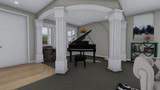 Craftsman House Plan - Aurora 58676 - Den