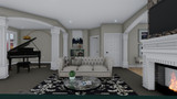 Craftsman House Plan - Aurora 58676 - Living Room