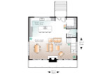 Modern House Plan - Dahilia 58853 - 1st Floor Plan