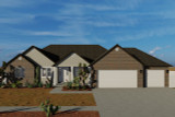 Traditional House Plan - Howlett 59074 - Front Exterior