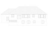 Traditional House Plan - Howlett 59074 - Rear Exterior