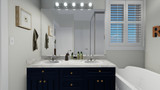 Traditional House Plan - Howlett 59074 - Master Bathroom