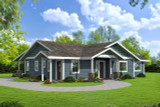Ranch House Plan - 59075 - Front Exterior