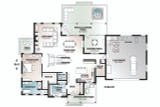 Farmhouse House Plan - Midwest 2 59084 - 1st Floor Plan