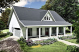 Farmhouse House Plan - 59133 - Left Exterior