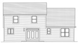 Craftsman House Plan - The Sorento 59294 - Rear Exterior