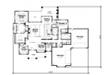 Craftsman House Plan - Dandridge 59500 - 1st Floor Plan
