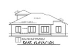 Contemporary House Plan - Connick Chase 59661 - Rear Exterior