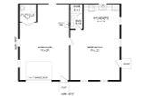 Traditional House Plan - Wildland Farms 59673 - 1st Floor Plan