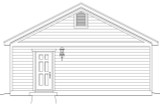Secondary Image - Traditional House Plan - 59913 - Rear Exterior