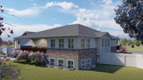Craftsman House Plan - Grover 59924 - Rear Exterior