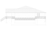 Craftsman House Plan - Grover 59924 - Right Exterior