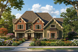 Craftsman House Plan - 60048 - Front Exterior