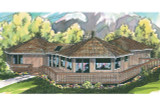 Contemporary House Plan - Encino 60137 - Rear Exterior