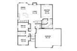 Ranch House Plan - 60182 - 1st Floor Plan