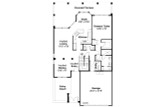 Mediterranean House Plan - Cortez 60237 - 1st Floor Plan