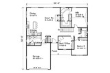 Ranch House Plan - 60271 - 1st Floor Plan