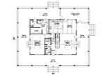 Country House Plan - 60318 - 1st Floor Plan
