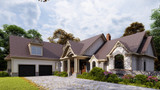 Craftsman House Plan - Woodfin Ridge Cottage 60382 - Front Exterior