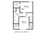 Secondary Image - Traditional House Plan - 60493 - 2nd Floor Plan