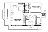 Lodge Style House Plan - 60506 - 1st Floor Plan