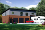 Contemporary House Plan - Canyon Drive 60538 - Front Exterior