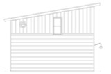 Contemporary House Plan - Canyon Drive 60538 - Left Exterior